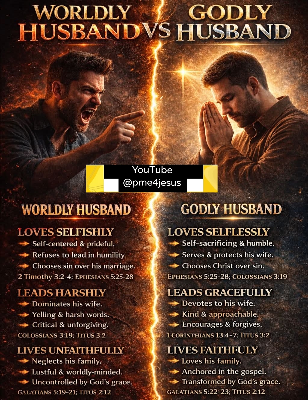 Marriage is not about dominance. Marriage is about demonstration of Christ.